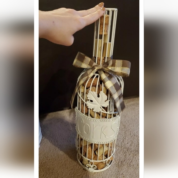 WINE BOTTLE CORK HOLDER STORAGE - Picture 3 of 4
